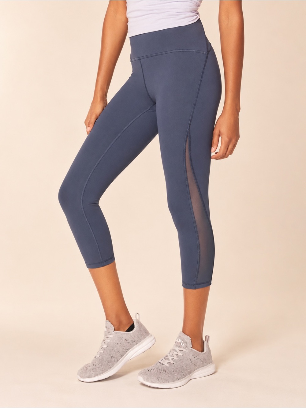 Lululemon Train Times 21” Cropped Leggings in ‘Dazed’ (dark purple ish blue)